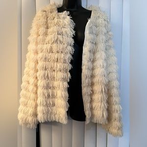 GUC Cream Shaggy Jacket